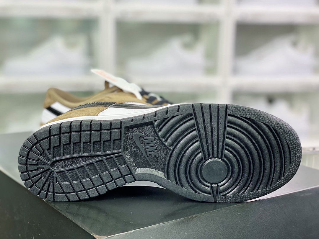220 SB Dunk Low SP”Trail End Brown”扣篮系列低帮休闲运动滑板板鞋“翻毛棕白黑蛇纹”304292-102
