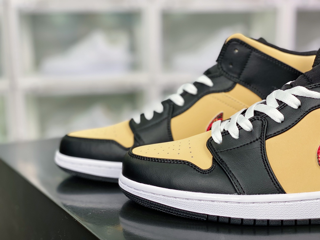 240 Air Jordan Retro 1 Mid SE”Wear Away White Black Orange”AJ1乔丹一代低帮篮球鞋DZ5329-001