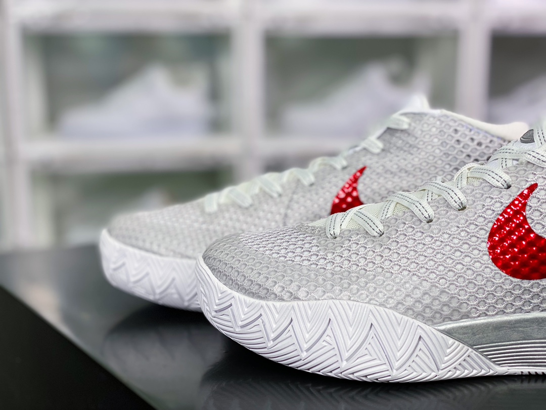 320 Kyrie 1 GS”World 1 People”欧文7代室内休闲运动中帮篮球鞋“白灰红”812559-160