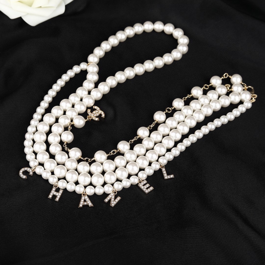 CHANEL ®  香奈儿 双层珍珠腰链 原版材质专柜同步新款选几款心仪的首饰来点缀美美的你💓 [色]超