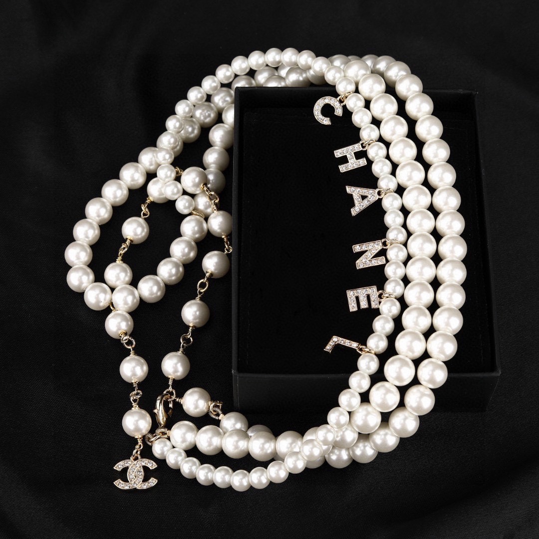 CHANEL ®  香奈儿 双层珍珠腰链 原版材质专柜同步新款选几款心仪的首饰来点缀美美的你💓 [色]超