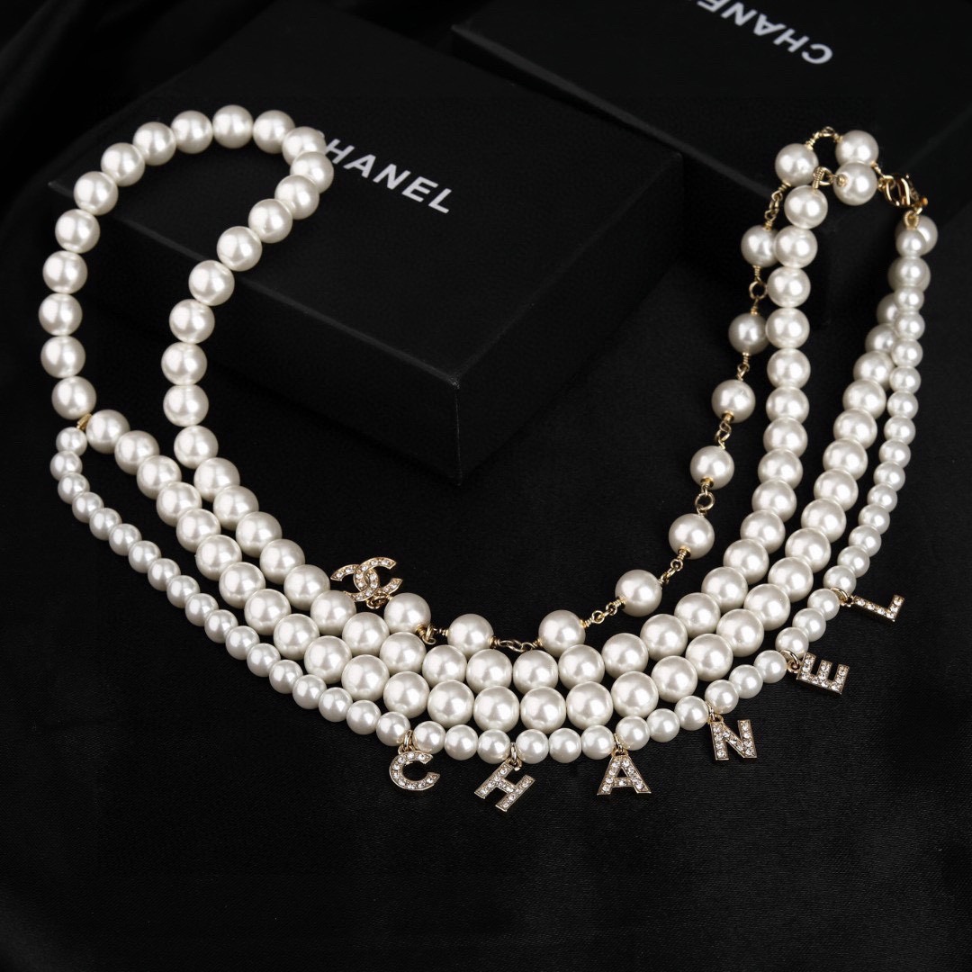 CHANEL ®  香奈儿 双层珍珠腰链 原版材质专柜同步新款选几款心仪的首饰来点缀美美的你💓 [色]超
