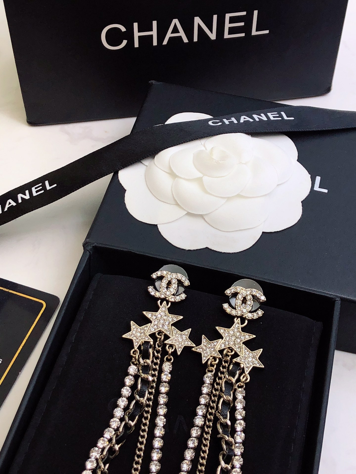 Chanel香奈儿新款小香时尚流苏耳钉专柜同步上市市面最高版本！专柜1:1款式开模925纯银针专柜原版同