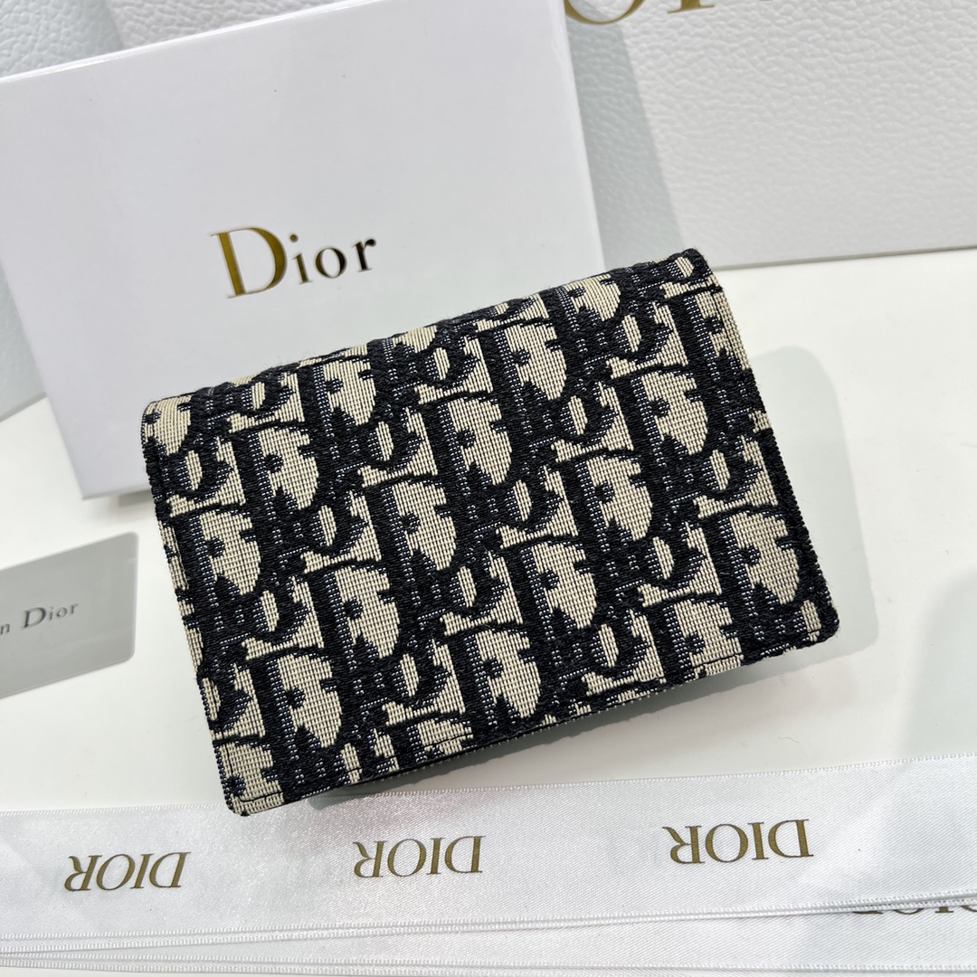 Dior AAAA
 Wallet Black Cowhide