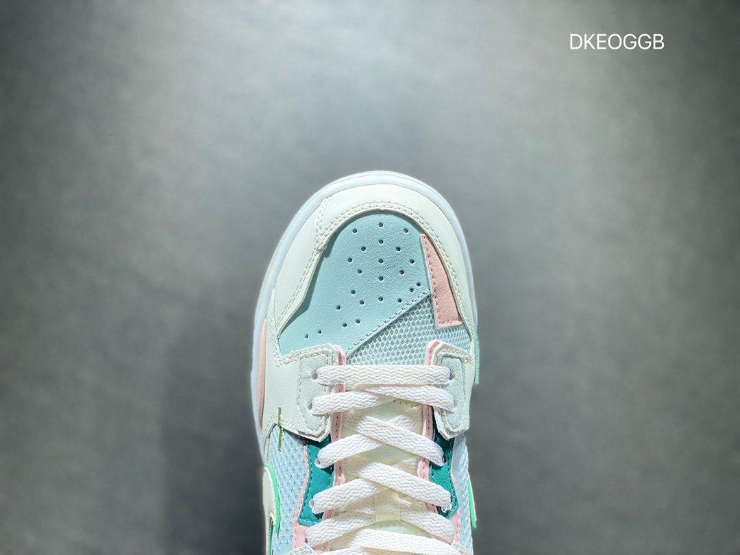 300 Nike Dunk Low Scrap 彩色拼接 浅蓝海玻璃 DM0802-001