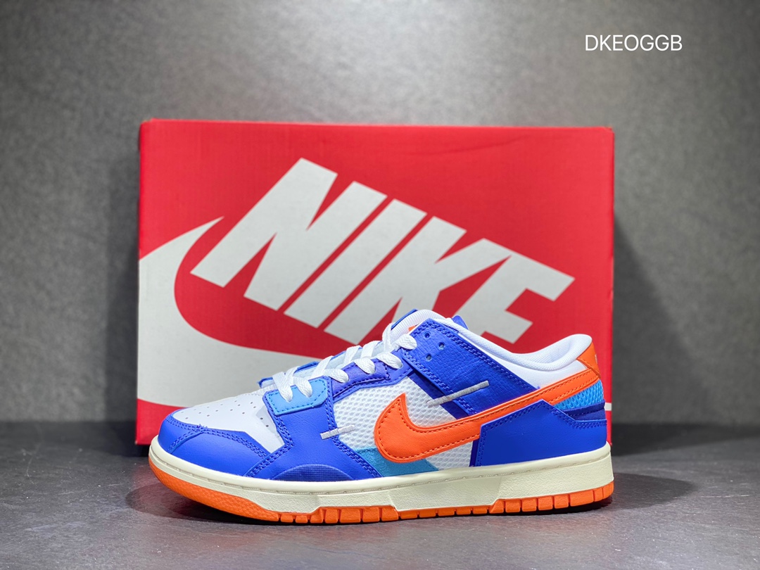 300 Nike Dunk Low Scrap 彩色拼接 浅蓝海玻璃 DM0128-100