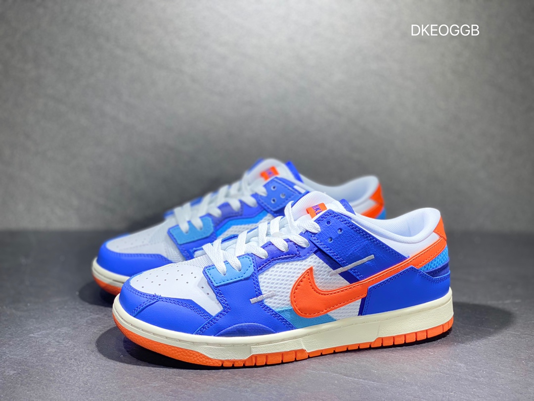300 Nike Dunk Low Scrap 彩色拼接 浅蓝海玻璃 DM0128-100