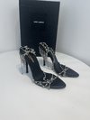 Yves Saint Laurent Shoes High Heel Pumps New Designer Replica Rose Genuine Leather Fall/Winter Collection Chains