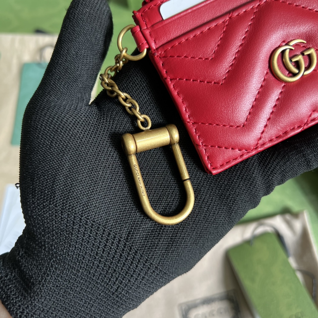 Gucci 配全套 绿色包装令人欲罢不能的零钱包你收了吗 GG Marmont系列