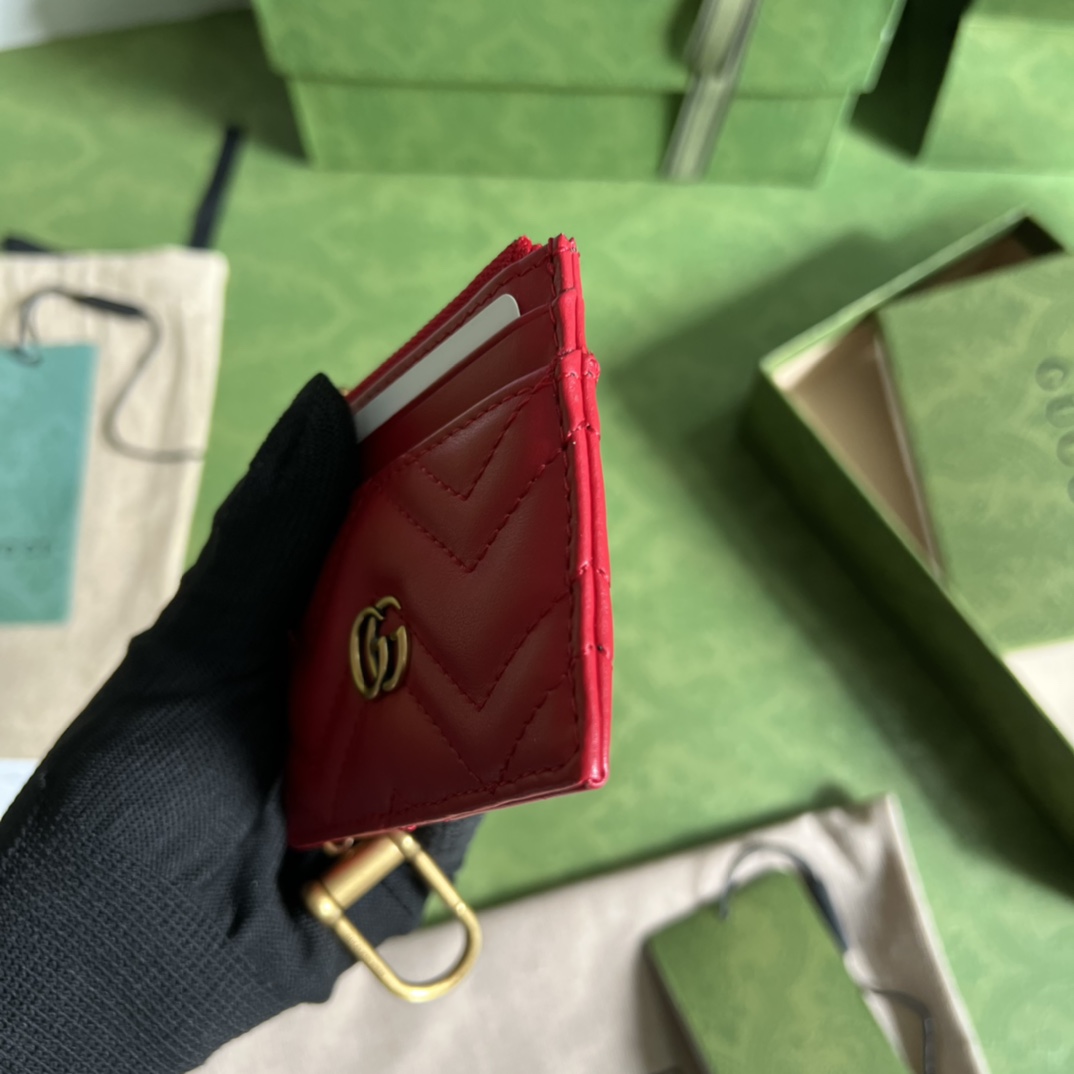 Gucci 配全套 绿色包装令人欲罢不能的零钱包你收了吗 GG Marmont系列