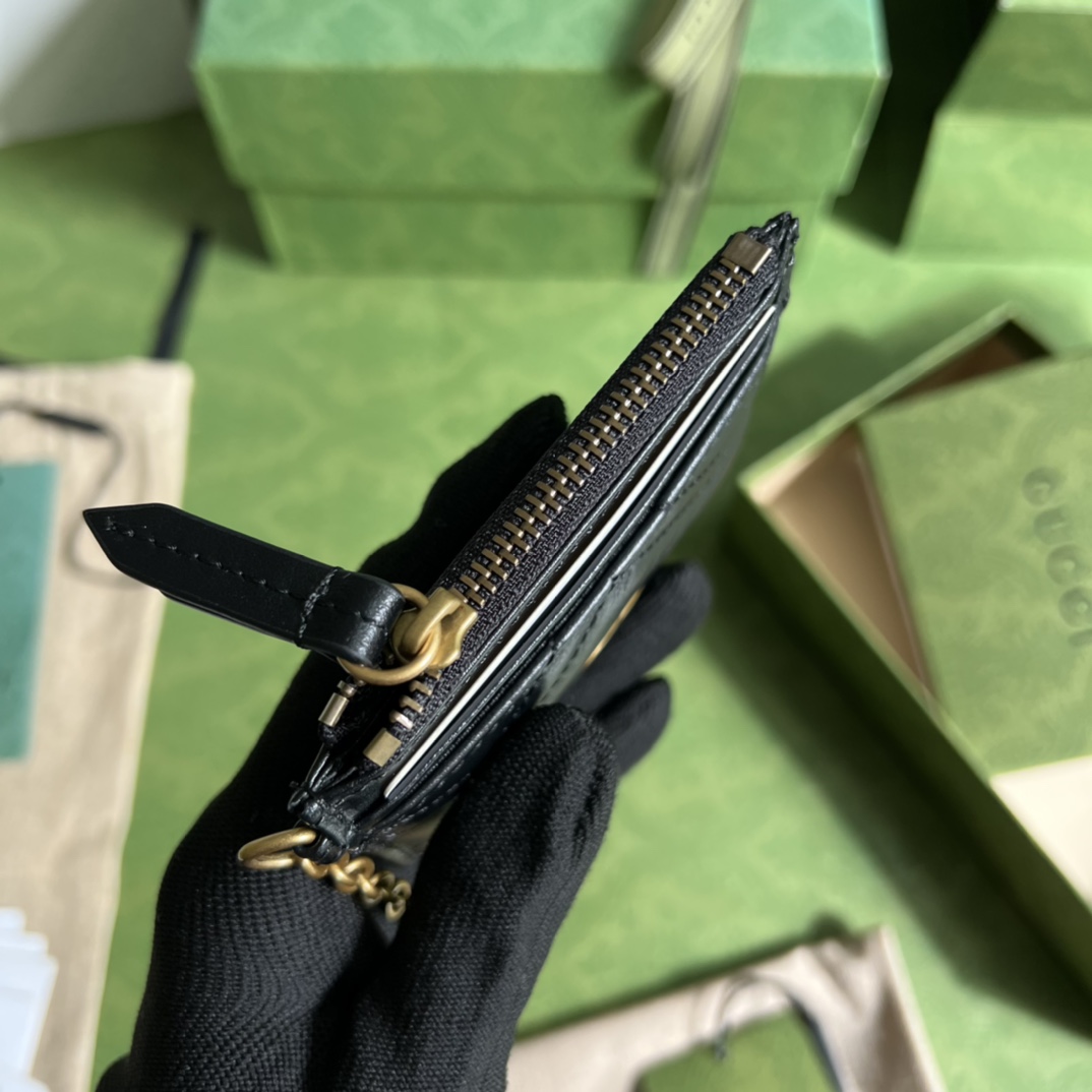 Gucci 配全套 绿色包装令人欲罢不能的零钱包你收了吗 GG Marmont系列