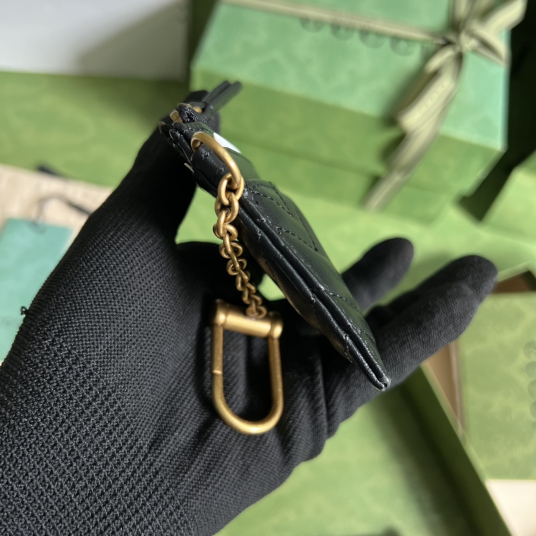 Gucci 配全套 绿色包装令人欲罢不能的零钱包你收了吗 GG Marmont系列