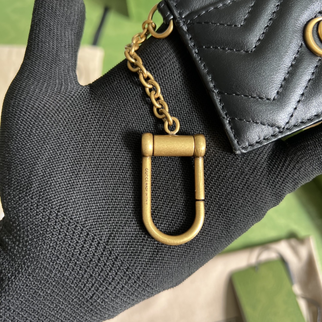 Gucci 配全套 绿色包装令人欲罢不能的零钱包你收了吗 GG Marmont系列
