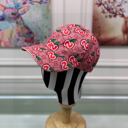 Gucci Apple Print Baseball Cap with Adjustable Strap - Unisex Design 1 Gucci Apple Print Baseball Cap with Adjustable Strap - Unisex Design