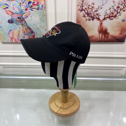 Prada Baseball Cap with Artistic Embroidery, Adjustable Strap, Pure Cotton 1 Prada Baseball Cap with Artistic Embroidery, Adjustable Strap, Pure Cotton