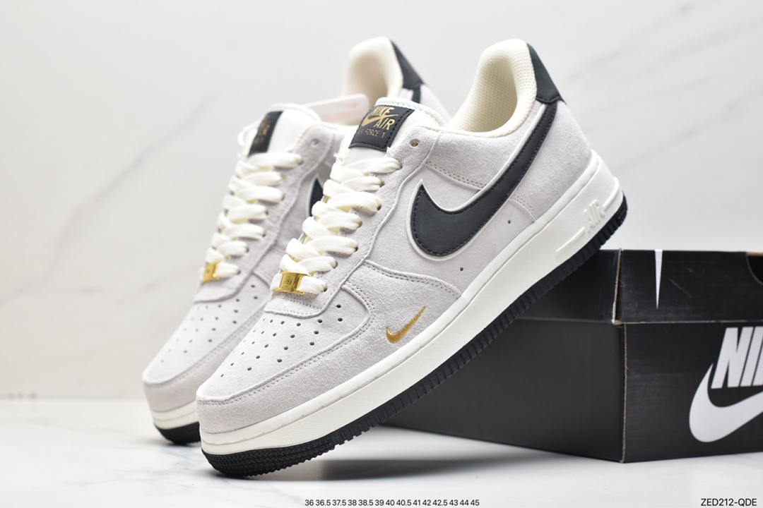260 Nike Air Force 1 Low ’07 小勾蓝麂皮 空军一号低帮休闲板鞋KK5636-810