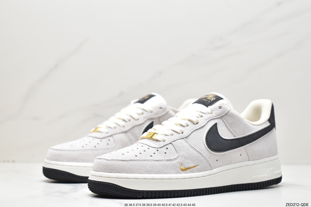 260 Nike Air Force 1 Low ’07 小勾蓝麂皮 空军一号低帮休闲板鞋KK5636-810