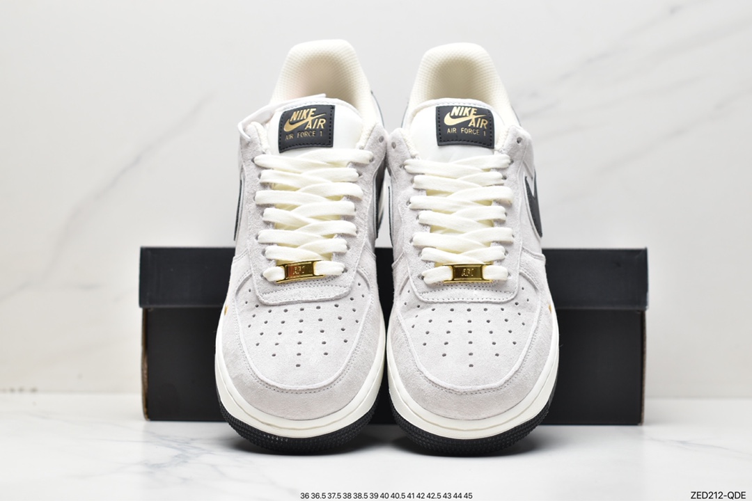 260 Nike Air Force 1 Low ’07 小勾蓝麂皮 空军一号低帮休闲板鞋KK5636-810