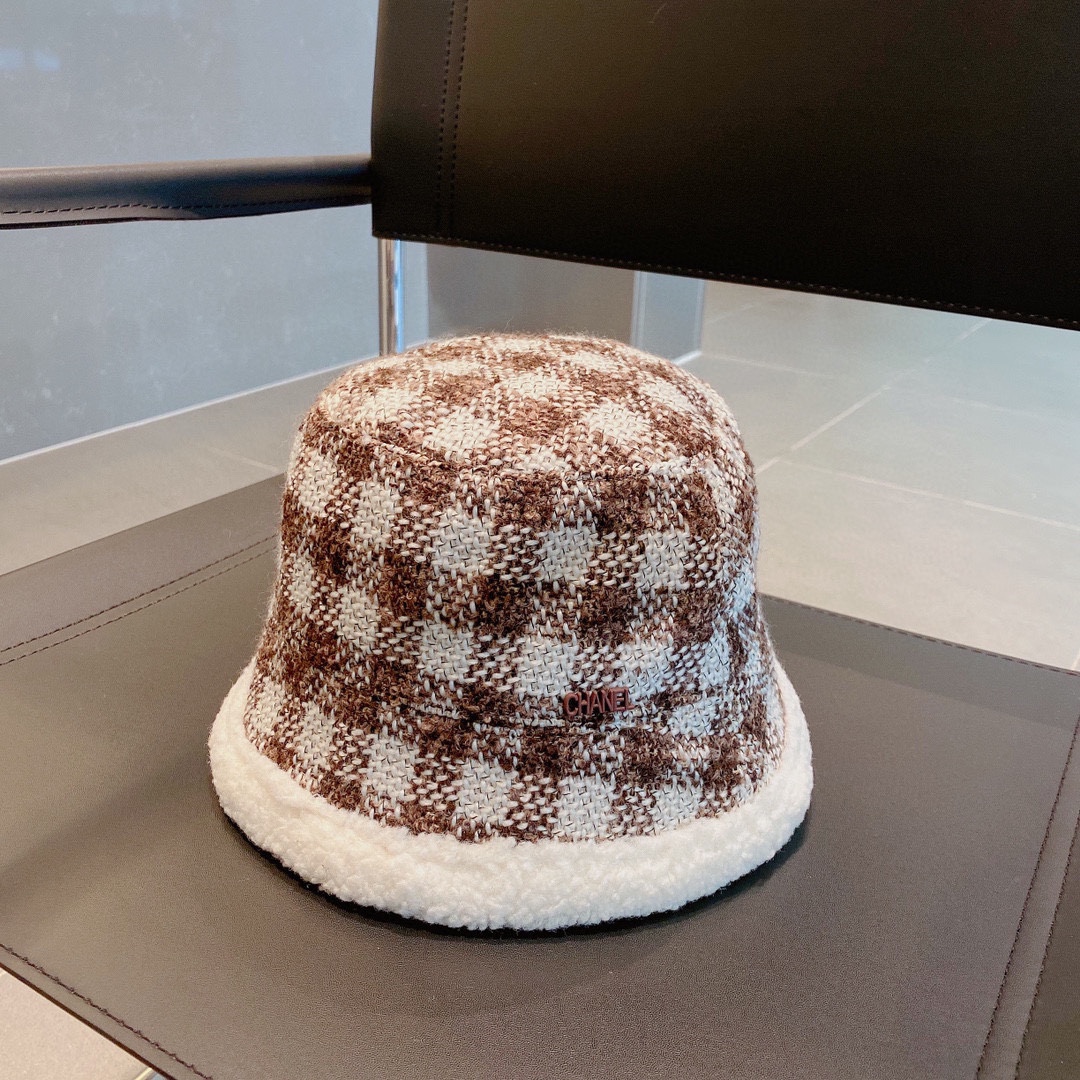Chanel Flawless
 Hats Bucket Hat Knitted Hat Lattice Lambswool Fall/Winter Collection