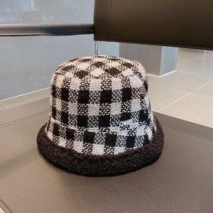 Chanel Hats Bucket Hat Lattice Lambswool Fall/Winter Collection