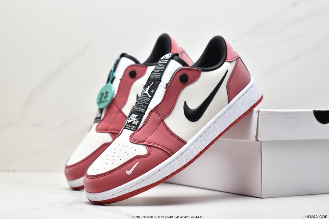 190 Nike Air Jordan 1 Retro Low Slip”Black Toe”迈克尔·乔丹aj1低帮AV3918-102