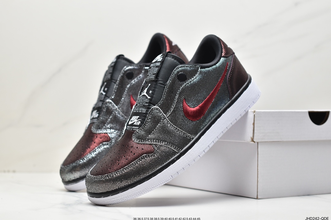190 Nike Air Jordan 1 Retro Low Slip”Black Toe”迈克尔·乔丹aj1低帮AV3918-102