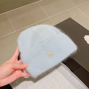Celine Hats Knitted Hat Knitting Rabbit Hair Fall/Winter Collection