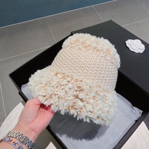 Chanel Hats Knitted Hat Black Knitting Fall/Winter Collection