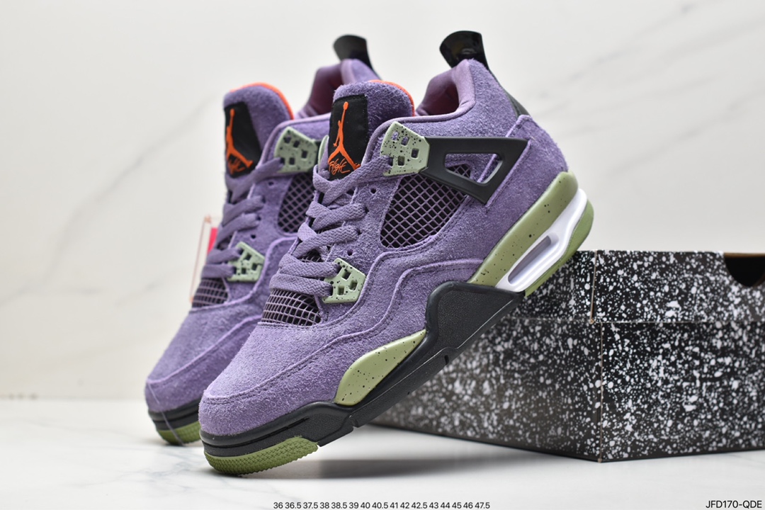 170 耐克Nike Wmns Air Jordan 4 Retro”Canyon Purple”AJ4代中帮AQ9129-500