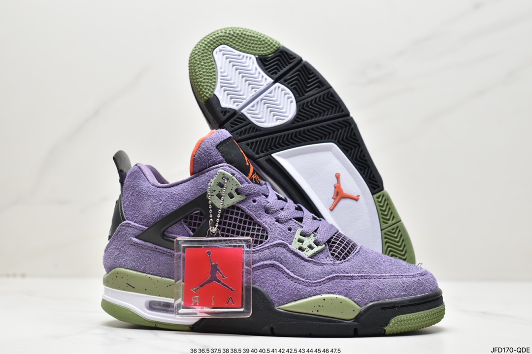 170 耐克Nike Wmns Air Jordan 4 Retro”Canyon Purple”AJ4代中帮AQ9129-500