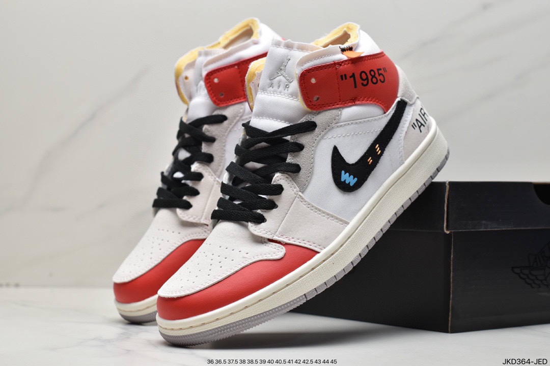 160 Air Jordan I Mid 'White and Phantom' 以 “inside out” 结构为灵感DM9652-100