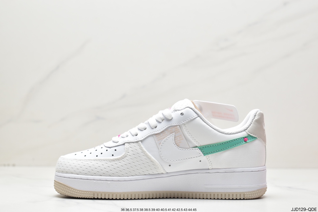 130 Nike Air Force 1 Low 空军一号低帮运动休闲板鞋白粉DX6061-111