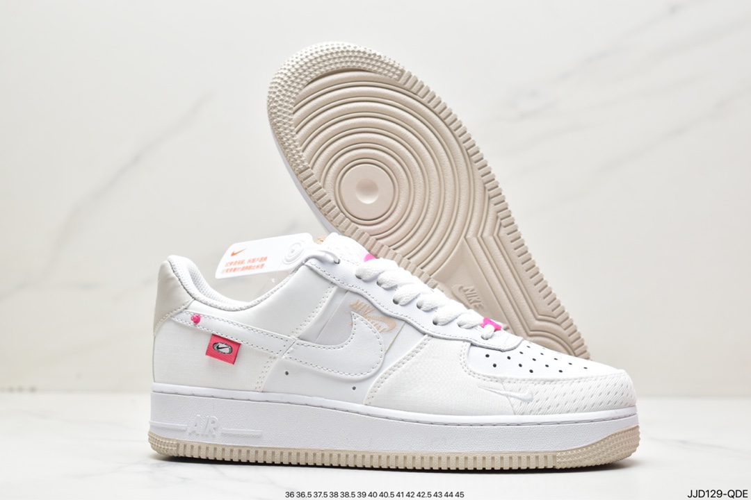 130 Nike Air Force 1 Low 空军一号低帮运动休闲板鞋白粉DX6061-111