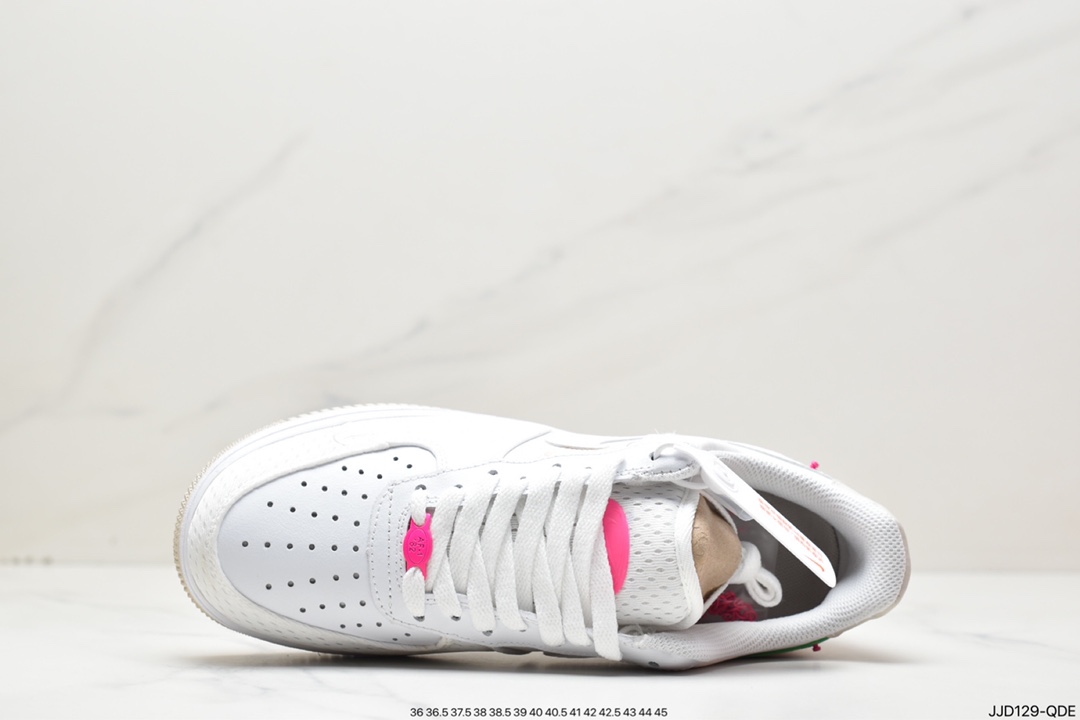 130 Nike Air Force 1 Low 空军一号低帮运动休闲板鞋白粉DX6061-111