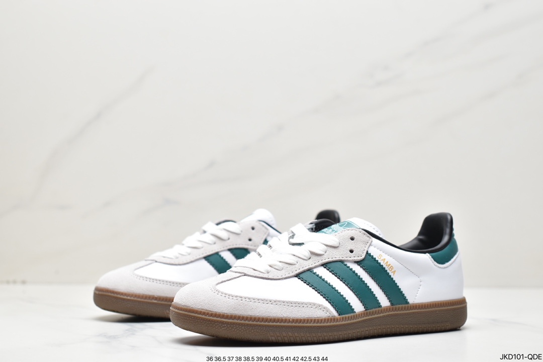 Clover Adidas Originals Samba Vegan OG Samba series gentleman moral training board shoes GY6940