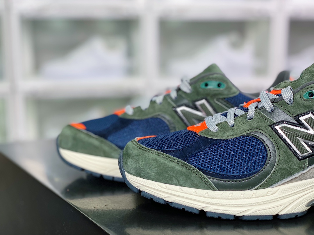 ML2002 Series Retro Daddy Style Casual Sports Jogging Shoes ”Suede Army Green Navy Light Gray Orange” ML2002RF