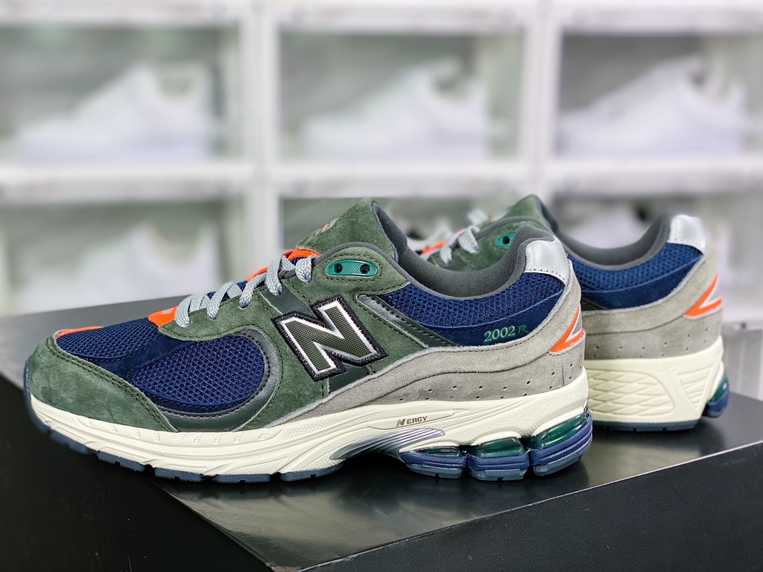 ML2002 Series Retro Daddy Style Casual Sports Jogging Shoes ”Suede Army Green Navy Light Gray Orange” ML2002RF