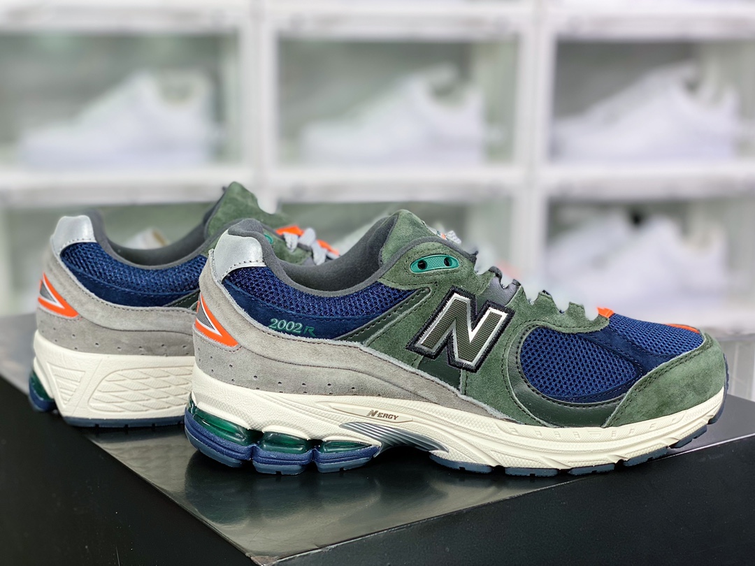 ML2002 Series Retro Daddy Style Casual Sports Jogging Shoes ”Suede Army Green Navy Light Gray Orange” ML2002RF