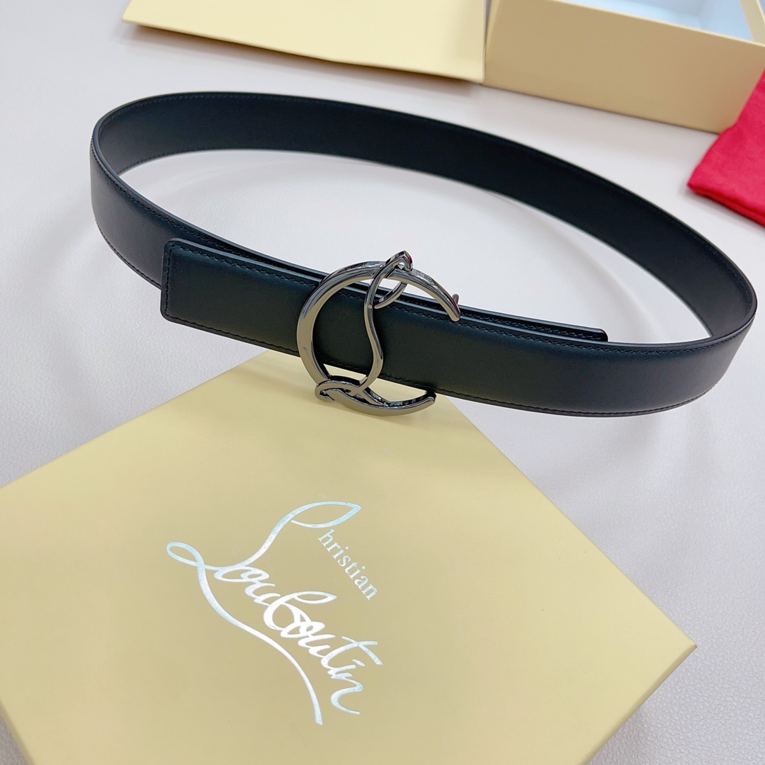 LC Belt with Double-Sided Plate and Button Closure, Various Sizes Available, Euro Pricing - 图片 2