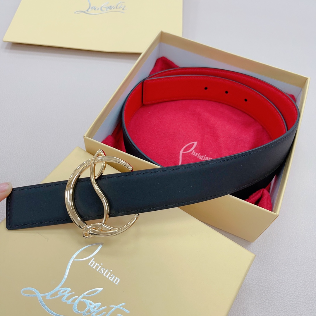 LC Belt with Double-Sided Plate and Button Closure, Various Sizes Available, Original Hardware, Priced at 75.80.85.90.95.100 Euro - 图片 5