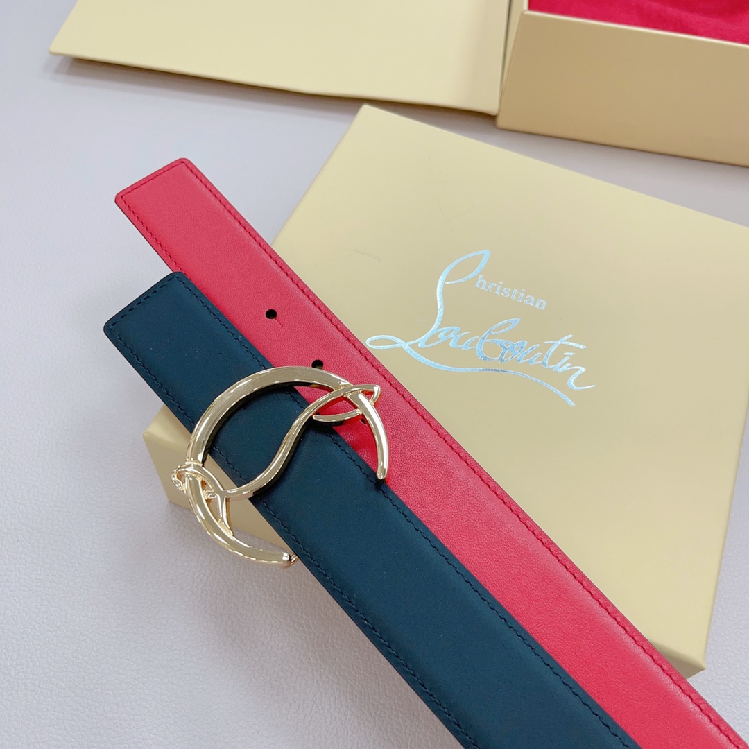 LC Belt with Double-Sided Plate and Button Closure, Various Sizes Available, Original Hardware, Priced at 75.80.85.90.95.100 Euro - 图片 9