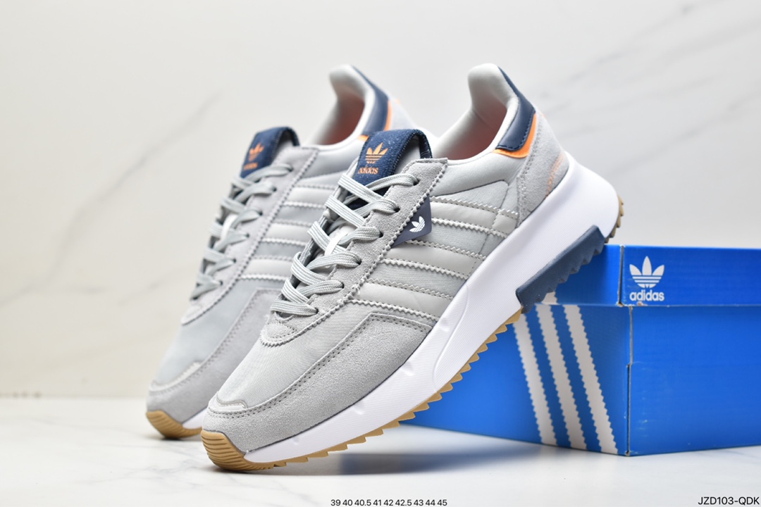 ADIDAS Originals Retropy popcorn speed light retro series versatile breathable casual sports jogging shoes GW9358