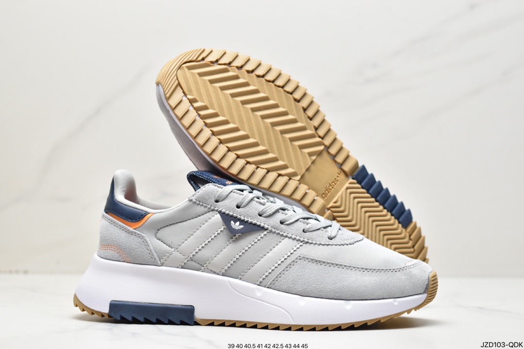 ADIDAS Originals Retropy popcorn speed light retro series versatile breathable casual sports jogging shoes GW9358