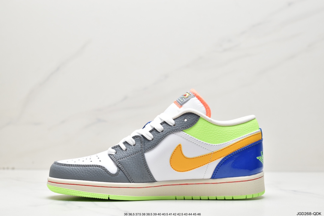 180 耐克Nike Air Jordan Retro 1 Low GS”Electric Green”AJ1低帮FB1835-181