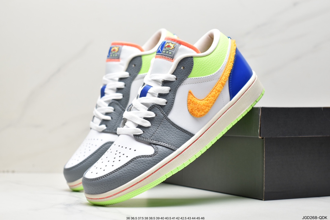 180 耐克Nike Air Jordan Retro 1 Low GS”Electric Green”AJ1低帮FB1835-181