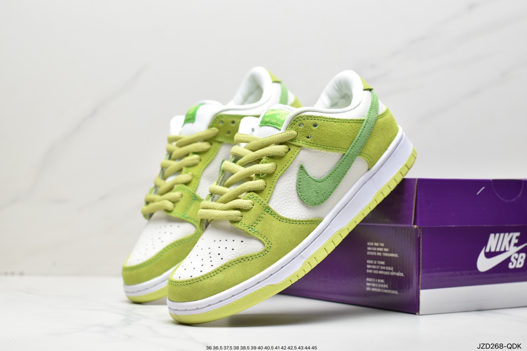 140 水果主题系列“青苹果”上线 SB Dunk Low”Green Apple”扣篮系列低帮DM0807-300