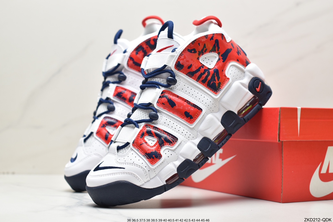 270 Nike Air More Uptempo皮蓬全掌气垫篮球鞋 DX1790-700