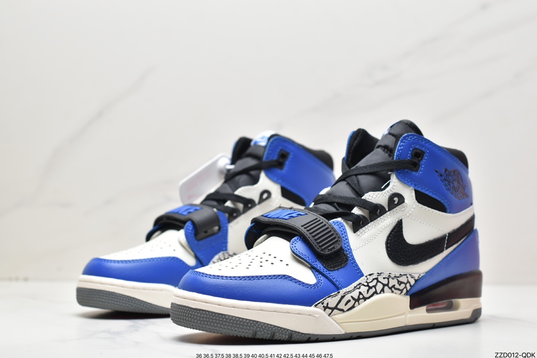 250 三合一最强合体Just Don x Jordan Legacy 312”White/Black/Volt”乔丹篮球鞋 AQ4160-104