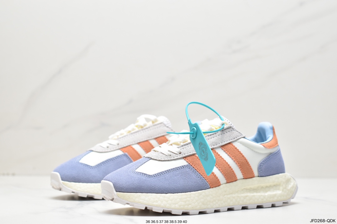 Adidas Originals Retropy E5 popcorn midsole retro sports and leisure running shoes HP7743