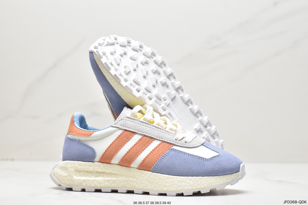 Adidas Originals Retropy E5 popcorn midsole retro sports and leisure running shoes HP7743